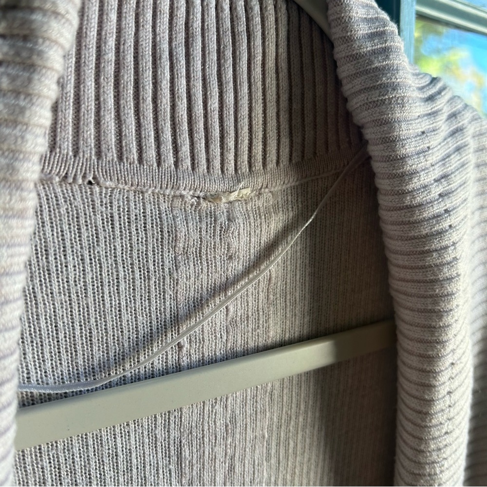 Lululemon Cardigan Sweater Transformation Wrap Thumb Hole Heathered Dune Beige 4 - Picture 11 of 14